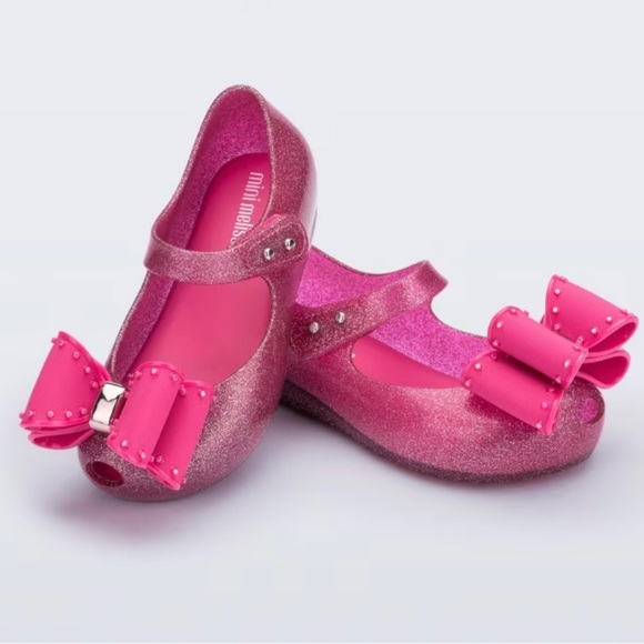 Mini Melissa Classic Bow Shoes-10 Toddler - Picture 1 of 7